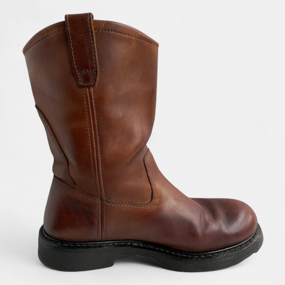 Wolverine Leather Western Cowboy Biker Engineer Work Boots Men's 8.5 M - Picture 7 of 16